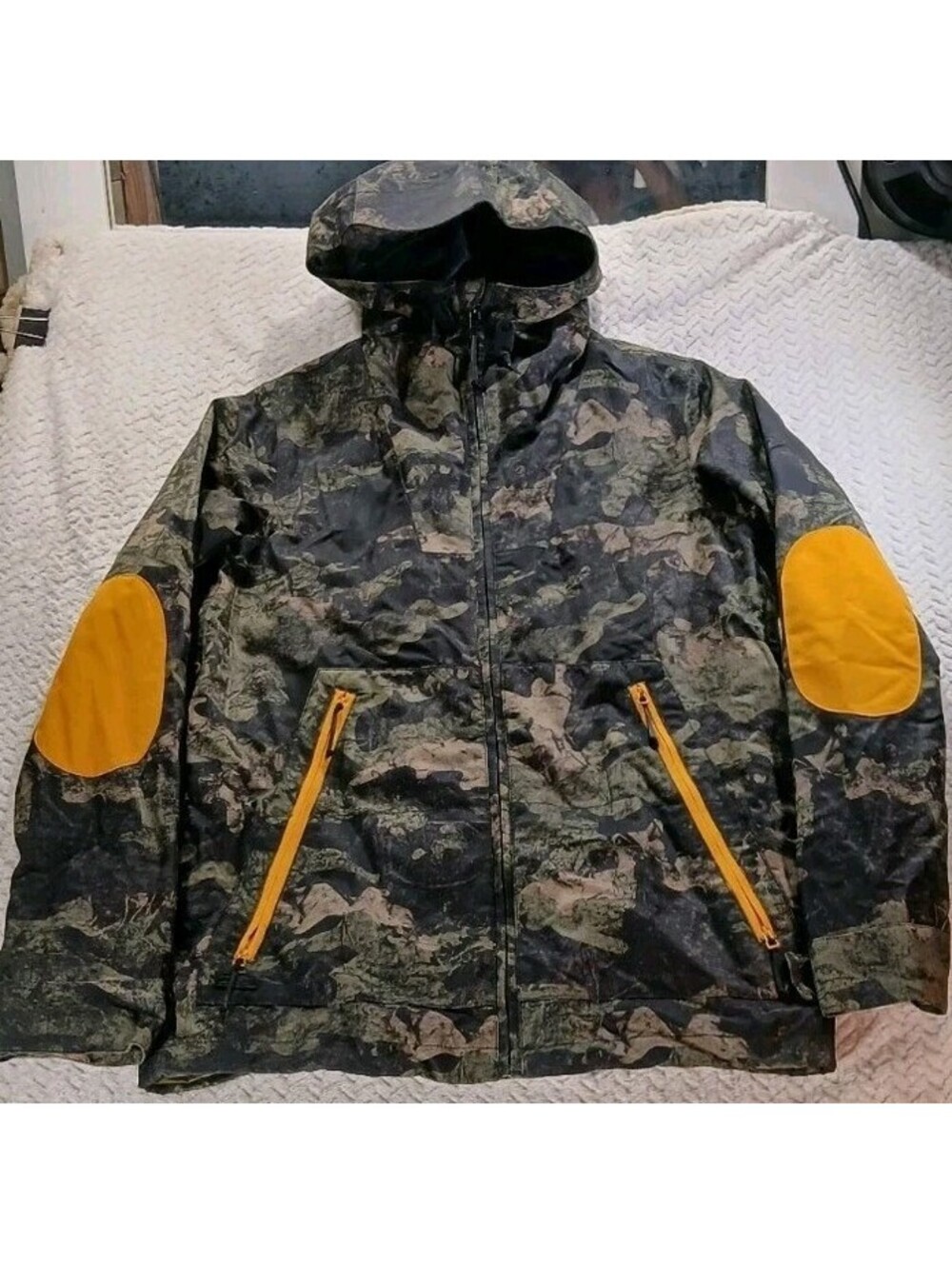 Dakine - Glenwood - Sz S - Waterproof Jacket Camo Pattern Orange - Double Elbow